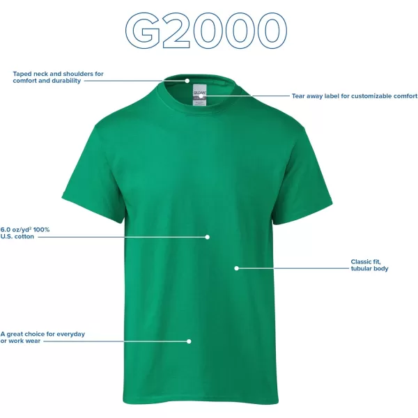 Gildan Adult Ultra Cotton T-shirt, Style G2000, Multipack)