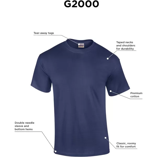 Gildan Adult Ultra Cotton T-shirt, Style G2000, Multipack)