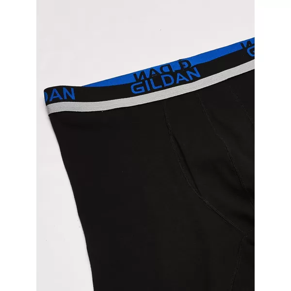 Gildan Men's Cotton Spandex Athletic Boxer Briefs, 3-Pack