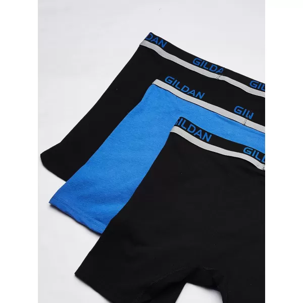 Gildan Men's Cotton Spandex Athletic Boxer Briefs, 3-Pack