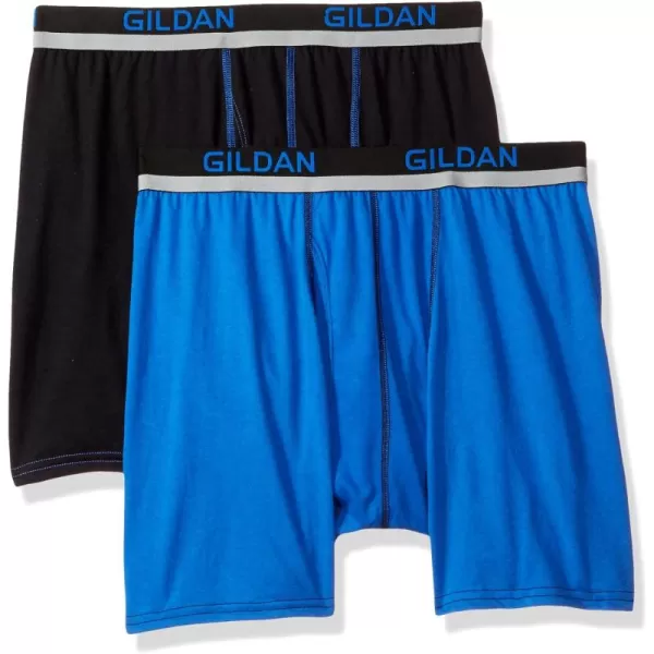 Gildan Men's Active Polyester Boxer Briefs, 2-Pack