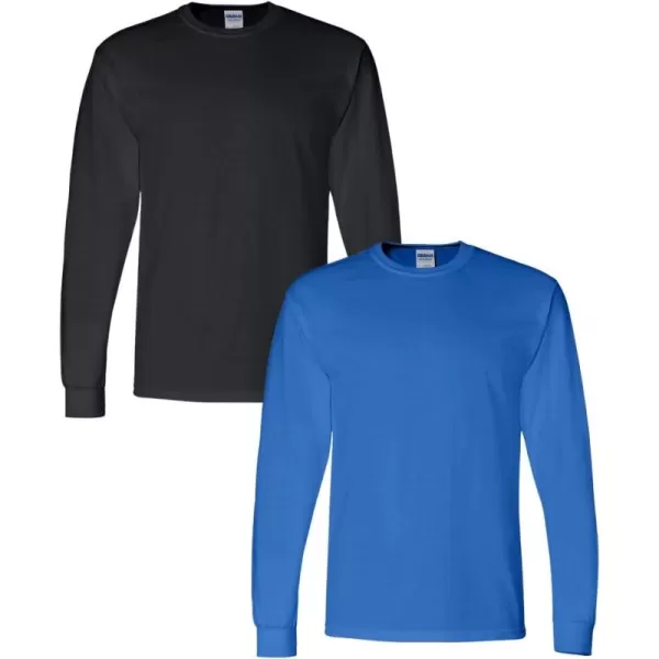 Gildan Adult DryBlend Long Sleeve T-Shirt, Style G8400, 2-Pack
