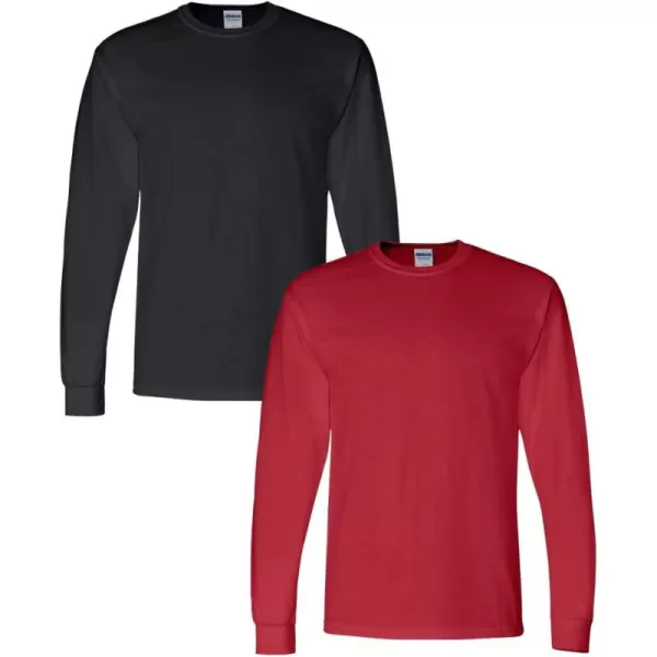 Gildan Adult DryBlend Long Sleeve T-Shirt, Style G8400, 2-Pack