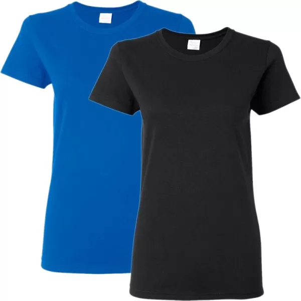 Gildan Women's Heavy Cotton T-Shirt, Style G5000L, 2-Pack)