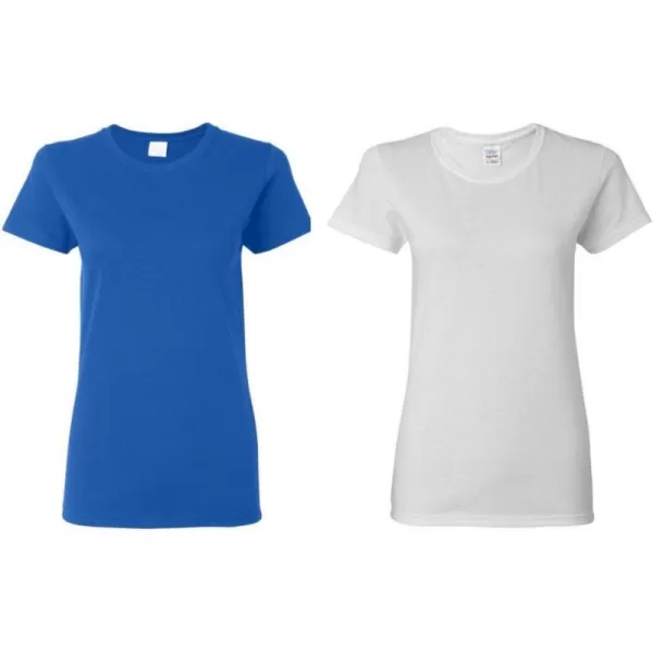 Gildan Women's Heavy Cotton T-Shirt, Style G5000L, 2-Pack)