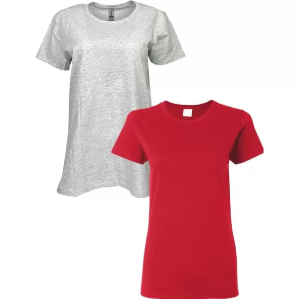 Gildan Women's Heavy Cotton T-Shirt, Style G5000L, 2-Pack
