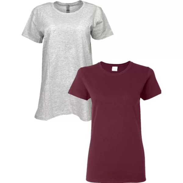 Gildan Women's Heavy Cotton T-Shirt, Style G5000L, 2-Pack