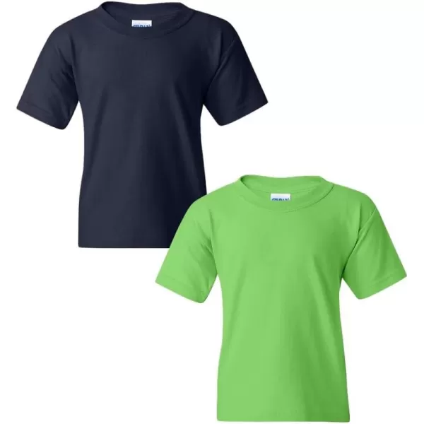 Gildan Youth Heavy Cotton T-Shirt, Style G5000B, 2-Pack