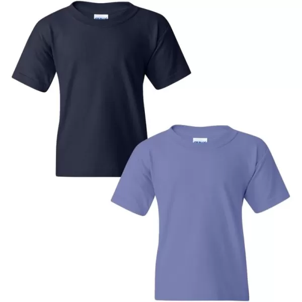 Gildan Youth Heavy Cotton T-Shirt, Style G5000B, 2-Pack