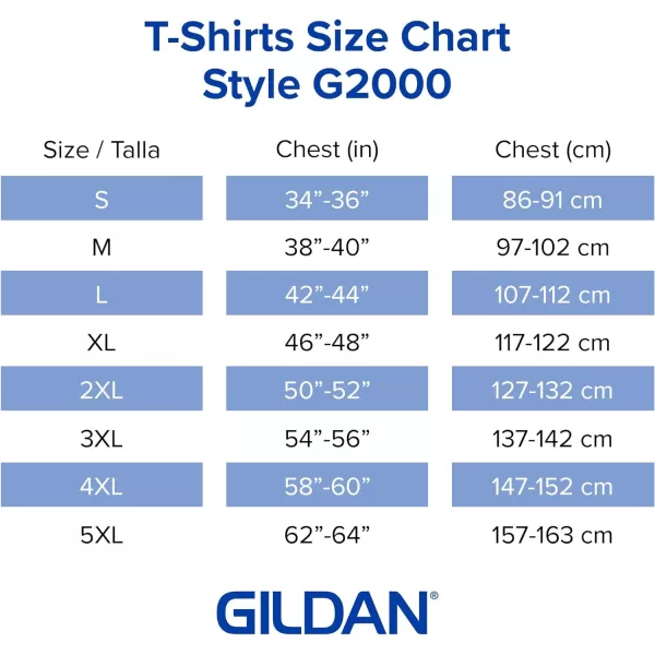 Gildan Unisex-Adult Ultra Cotton T-Shirt, Style G2000, Multipack)