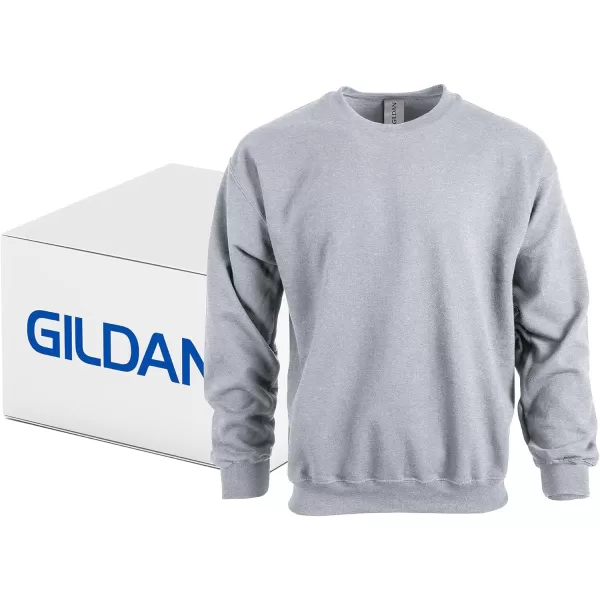 Gildan unisex-adult Fleece Crewneck Sweatshirt, Style G18000, Multipack)