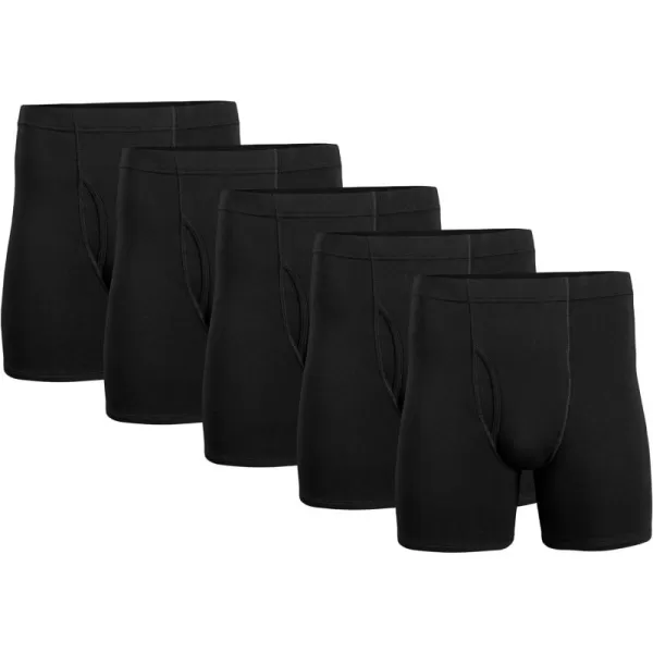 Gildan Mens Underwear Covered Waistband Boxer Briefs, Multipack)