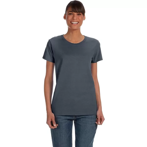 Gildan Womens Heavy Cotton TShirt Style G5000L 2PackDark Heather