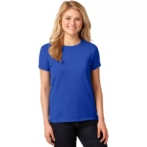 Gildan Womens Heavy Cotton TShirt Style G5000L 2PackRoyal