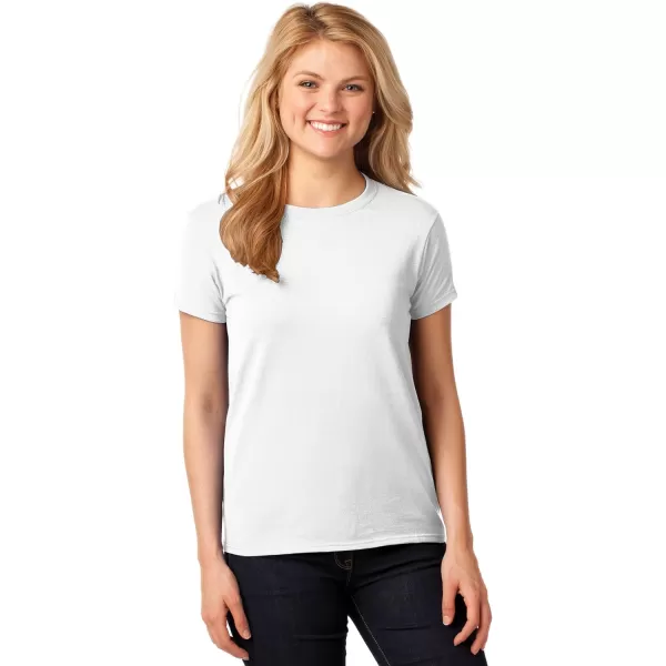 Gildan Womens Heavy Cotton TShirt Style G5000L 2PackWhite