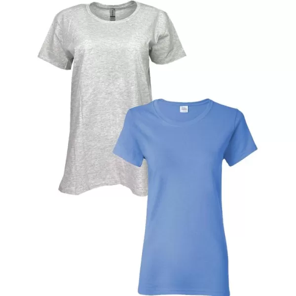 Gildan Womens Heavy Cotton TShirt Style G5000L 2PackAshCarolina