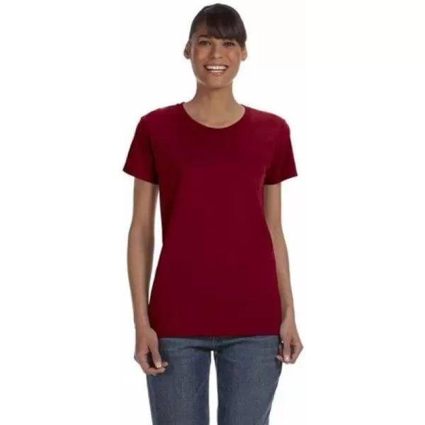 Gildan Womens Heavy Cotton TShirt Style G5000L 2PackDark Red