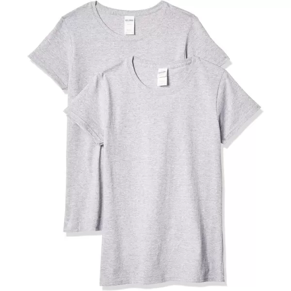 Gildan Womens Heavy Cotton TShirt Style G5000L 2PackSport Grey