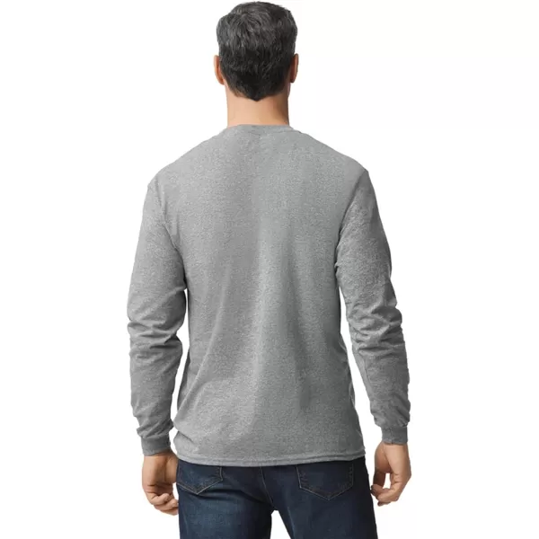 Gildan Adult DryBlend Long Sleeve TShirt Style G8400 2PackSport Grey