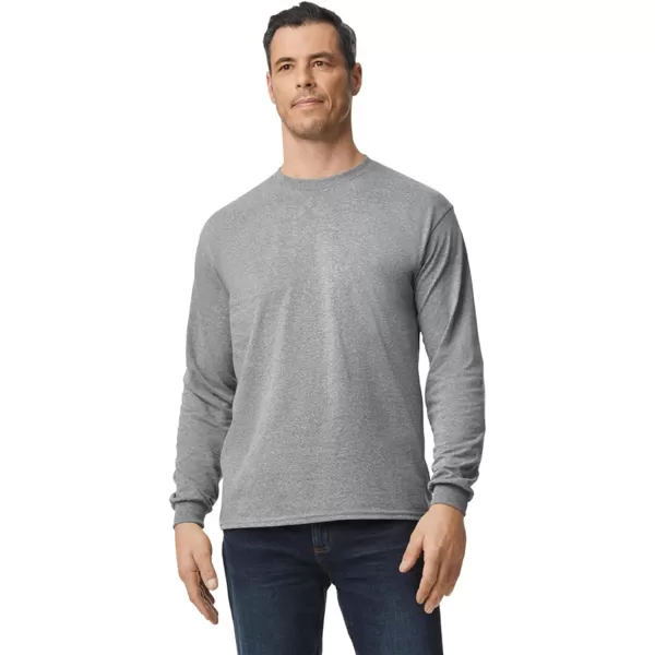 Gildan Adult DryBlend Long Sleeve TShirt Style G8400 2PackSport Grey