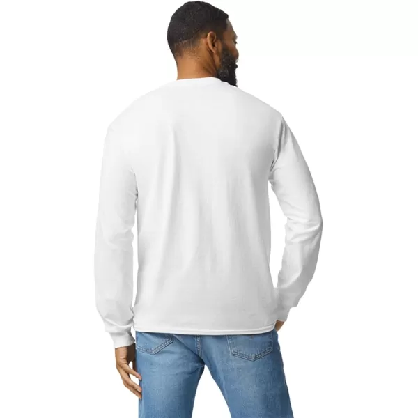 Gildan Adult DryBlend Long Sleeve TShirt Style G8400 2PackWhite