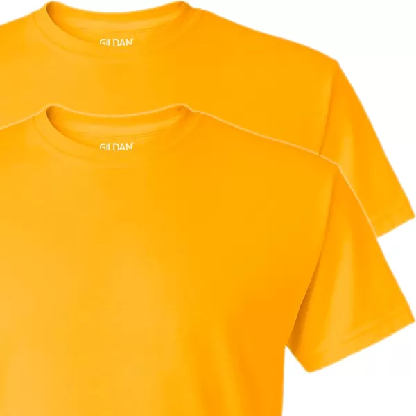 Gildan UnisexAdult Dryblend TShirt Style G8000 MultipackGold 2pack