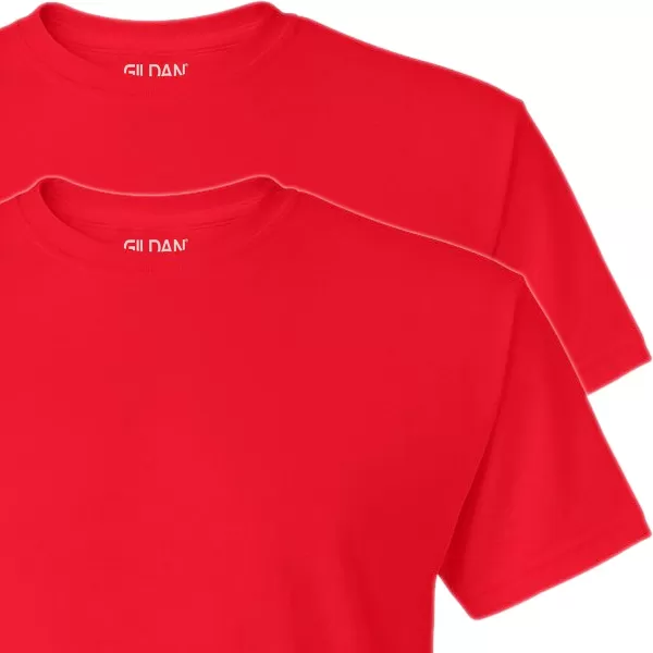 Gildan UnisexAdult Dryblend TShirt Style G8000 MultipackRed 2pack