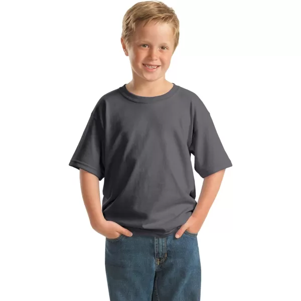 Gildan Youth Heavy Cotton TShirt Style G5000B 2PackCharcoal