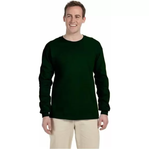 Gildan Adult DryBlend Long Sleeve TShirt Style G8400 2PackForest Green