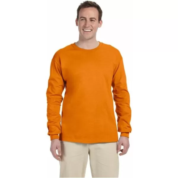 Gildan Adult DryBlend Long Sleeve TShirt Style G8400 2PackSafety Orange