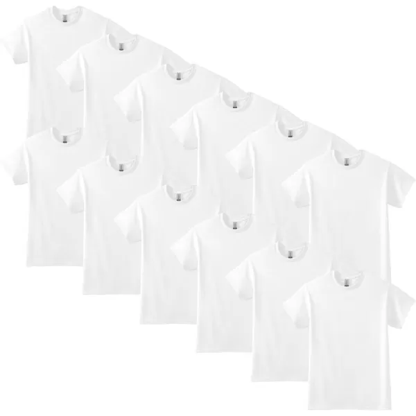 Gildan UnisexAdult Dryblend TShirt Style G8000 MultipackWhite 12pack