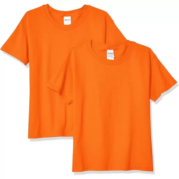 Gildan Youth Heavy Cotton TShirt Style G5000B 2PackOrange