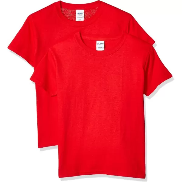 Gildan Youth Heavy Cotton TShirt Style G5000B 2PackRed