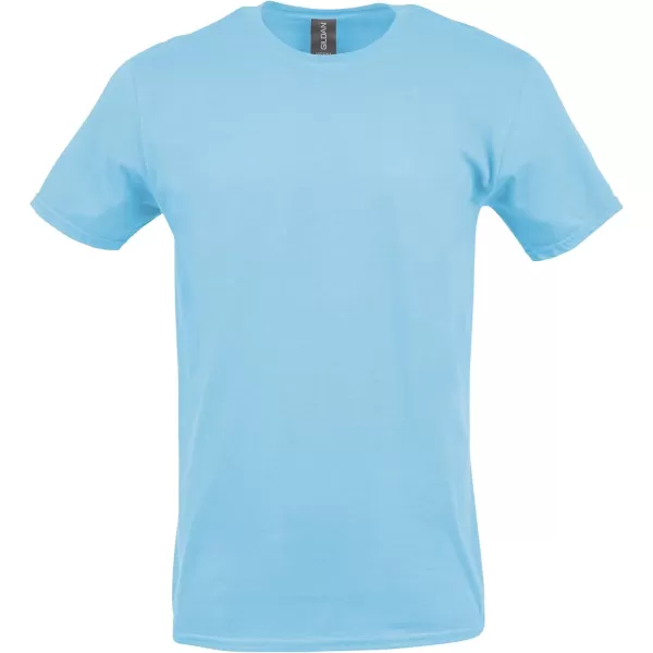 Gildan UnisexAdult Softstyle Cotton TShirt Style G64000 MultipackLight Blue 2pack