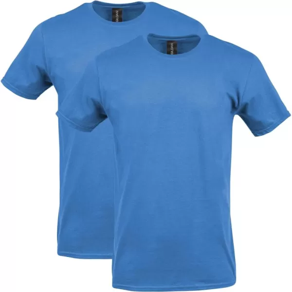 Gildan UnisexAdult Softstyle Cotton TShirt Style G64000 MultipackSapphire 2pack