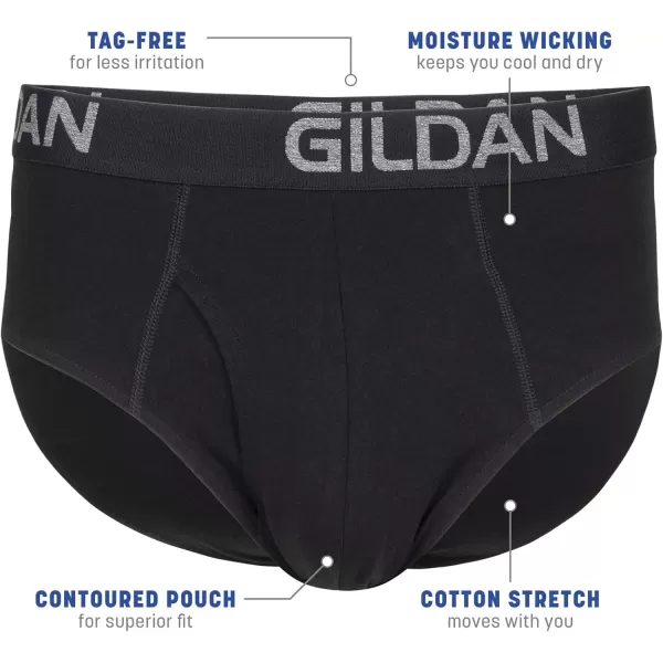 imageGildan Mens Cotton Stretch BriefArtic White 5pack