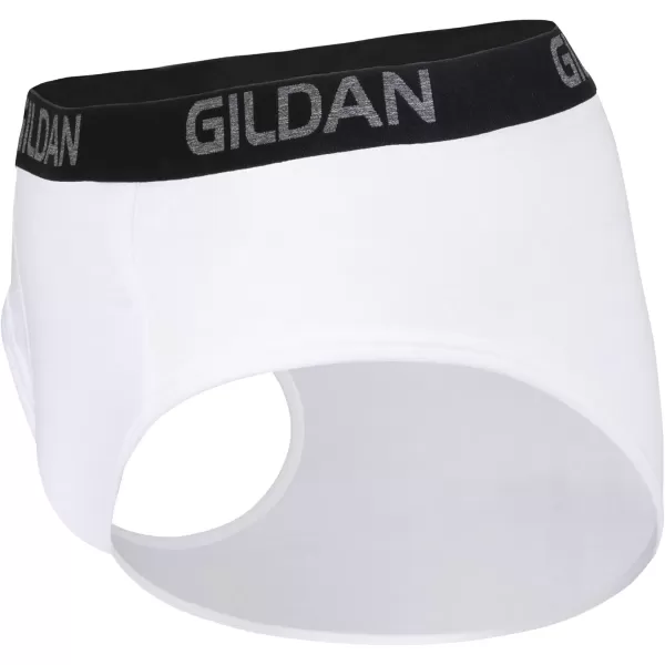 imageGildan Mens Cotton Stretch BriefArtic White 5pack