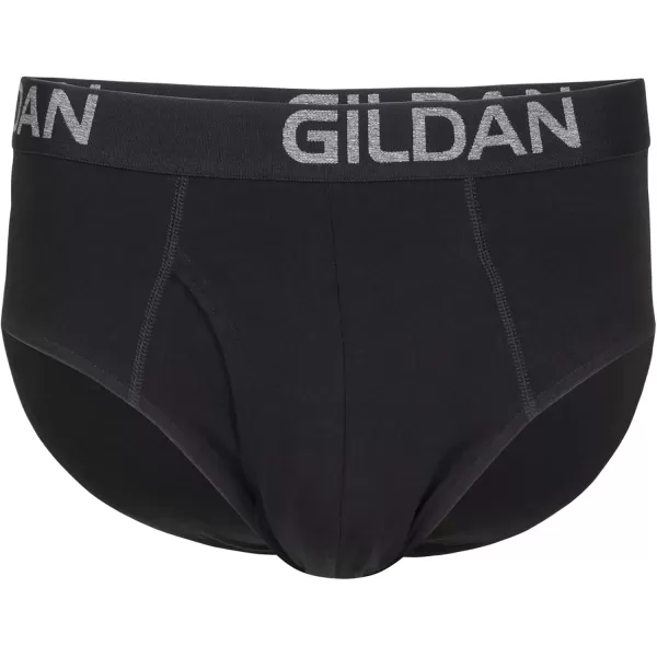 imageGildan Mens Cotton Stretch BriefBlack Soot 5pack