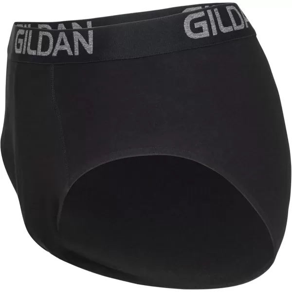 imageGildan Mens Cotton Stretch BriefBlack Soot 5pack