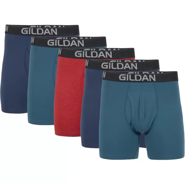 Blue Cove/Hawaiian Blue/Heather Red Mark (5-pack  Regular Leg)