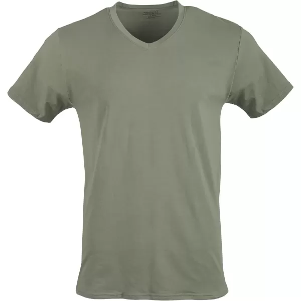 imageGildan Mens VNeck TShirts Multipack Style G1103BlackSport GreyCharcoalMilitary Green 5pack