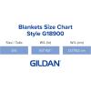 imageGildan Heavy Blend Fleece Blanket Style G18900 Black 50quot x 60quotBlack