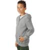 imageGildan Kids Full Zip Hoodie Sweatshirt Style G18600BSport Grey