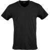 imageGildan Mens Cotton Stretch TShirts MultipackBlack Soot Vneck 3pack