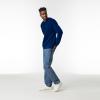 imageGildan Unisex Adult Fleece Crewneck Sweatshirt Style G18000 MultipackNavy 1pack