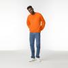 imageGildan Unisex Adult Fleece Crewneck Sweatshirt Style G18000 MultipackSafety Orange 1pack