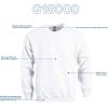 imageGildan Unisex Adult Fleece Crewneck Sweatshirt Style G18000 MultipackWhite 36pack