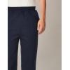 imageGildan Unisex Adult Fleece Elastic Bottom Sweatpants with Pockets Style G18100Navy