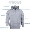 imageGildan Unisex Adult Fleece Hoodie Sweatshirt Style G18500 MultipackForest Green 1pack