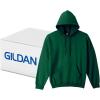 imageGildan Unisex Adult Fleece Hoodie Sweatshirt Style G18500 MultipackForest Green 24pack